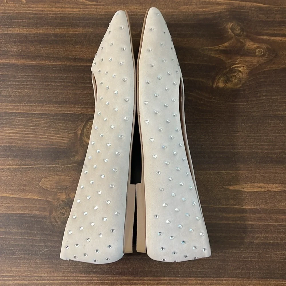 Anthropologie Vicenza Crystal Embellished Ballet Flats Sz. 8 NWOB - Picture 11 of 14